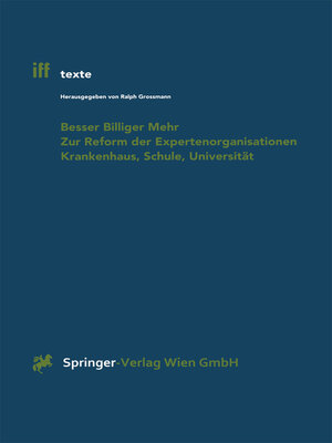 cover image of Besser Billiger Mehr
